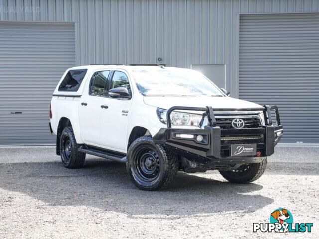 2018 TOYOTA HILUX GUN126R SR UTILITY DOUBLE CAB 4DR SPTS AUTO 6SP 4X4 955KG 2.8DT  UTE