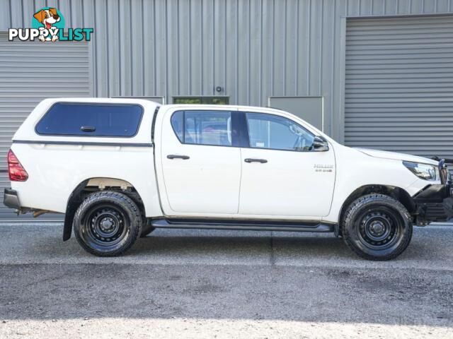 2018 TOYOTA HILUX GUN126R SR UTILITY DOUBLE CAB 4DR SPTS AUTO 6SP 4X4 955KG 2.8DT  UTE