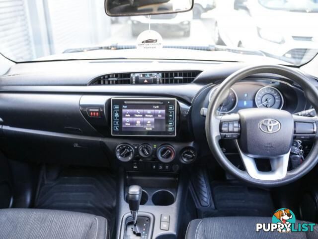 2018 TOYOTA HILUX GUN126R SR UTILITY DOUBLE CAB 4DR SPTS AUTO 6SP 4X4 955KG 2.8DT  UTE