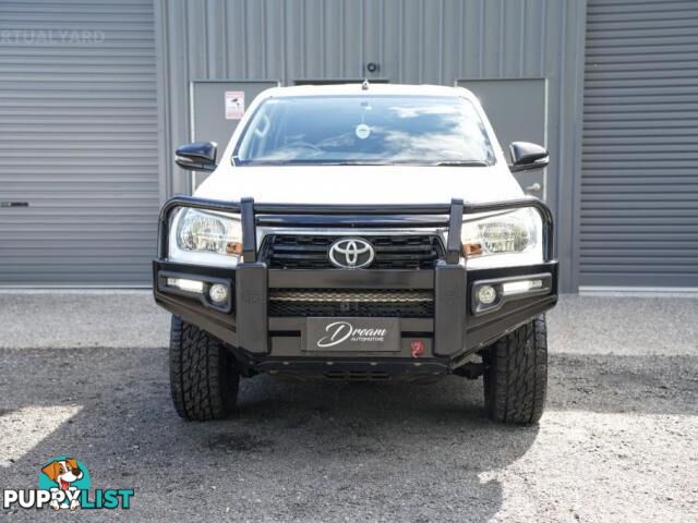2018 TOYOTA HILUX GUN126R SR UTILITY DOUBLE CAB 4DR SPTS AUTO 6SP 4X4 955KG 2.8DT  UTE