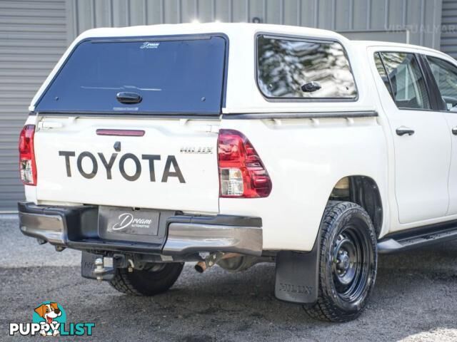 2018 TOYOTA HILUX GUN126R SR UTILITY DOUBLE CAB 4DR SPTS AUTO 6SP 4X4 955KG 2.8DT  UTE