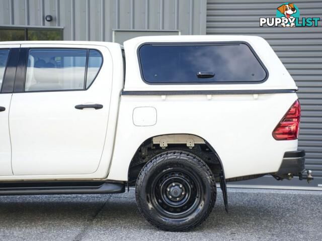 2018 TOYOTA HILUX GUN126R SR UTILITY DOUBLE CAB 4DR SPTS AUTO 6SP 4X4 955KG 2.8DT  UTE