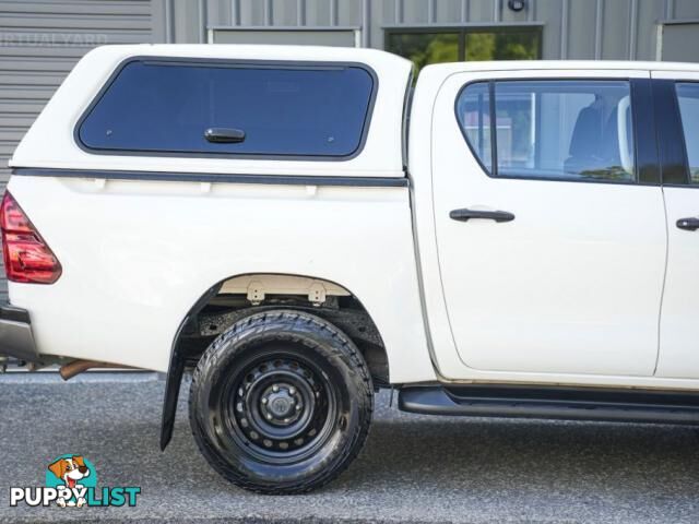 2018 TOYOTA HILUX GUN126R SR UTILITY DOUBLE CAB 4DR SPTS AUTO 6SP 4X4 955KG 2.8DT  UTE