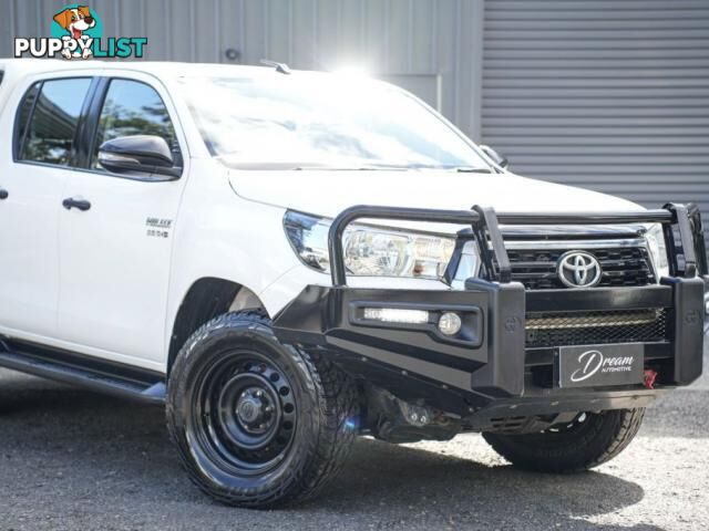 2018 TOYOTA HILUX GUN126R SR UTILITY DOUBLE CAB 4DR SPTS AUTO 6SP 4X4 955KG 2.8DT  UTE