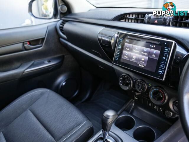 2018 TOYOTA HILUX GUN126R SR UTILITY DOUBLE CAB 4DR SPTS AUTO 6SP 4X4 955KG 2.8DT  UTE