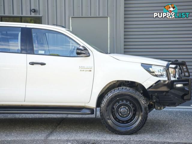 2018 TOYOTA HILUX GUN126R SR UTILITY DOUBLE CAB 4DR SPTS AUTO 6SP 4X4 955KG 2.8DT  UTE