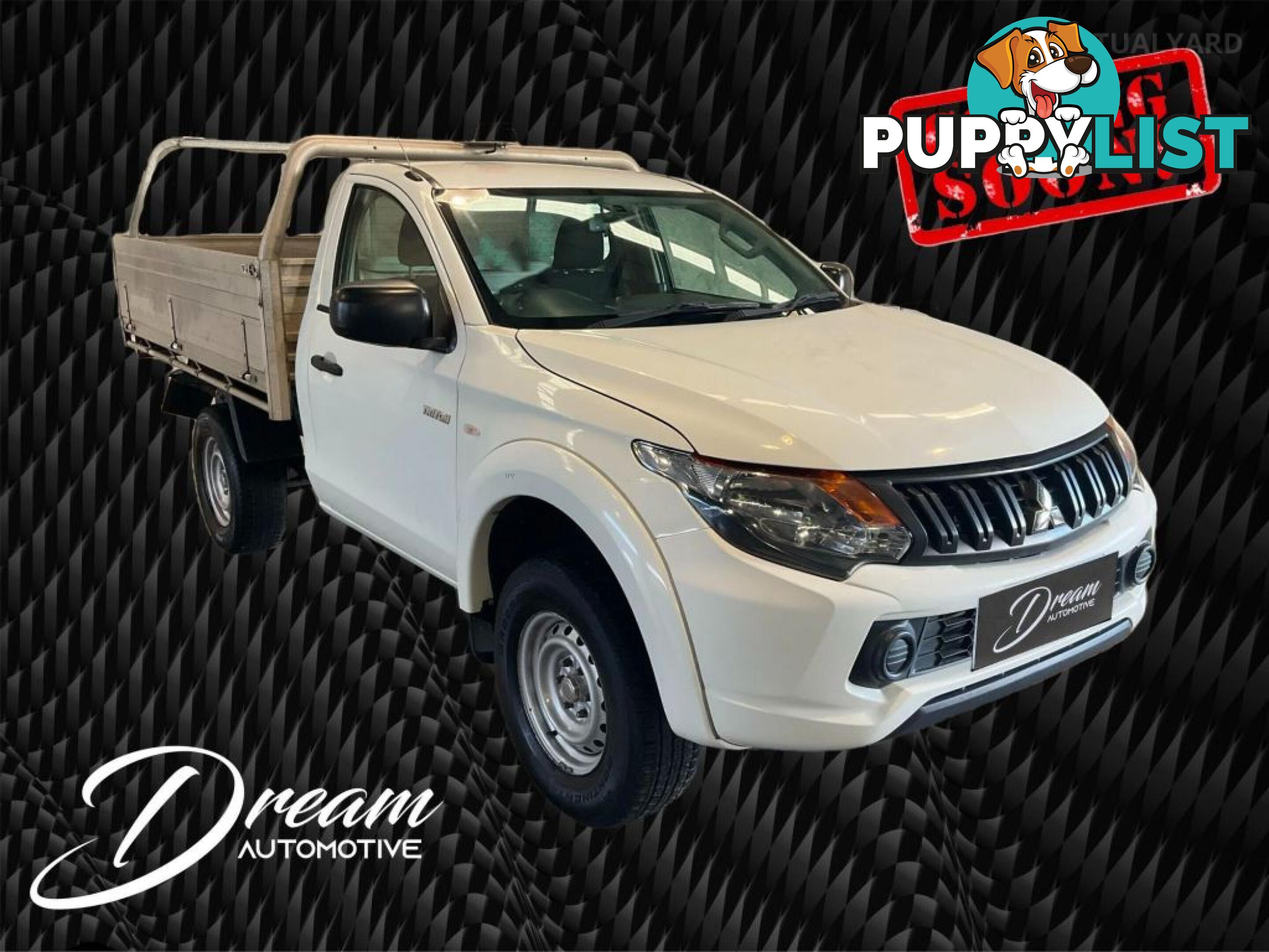 2018 MITSUBISHI TRITON MQ MY18 GLX CAB CHASSIS SINGLE CAB 2DR MAN 6SP 4X4 1235KG 2.4DT  CAB CHASSIS