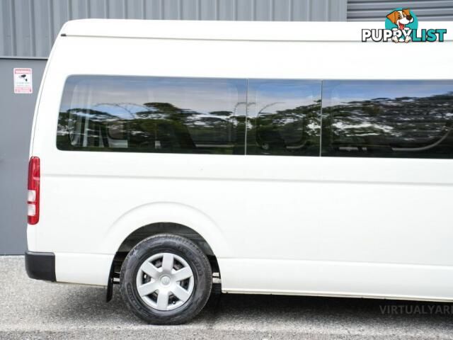 2018 TOYOTA HIACE KDH223R COMMUTER BUS HIGH ROOF SUPER LWB 14ST 4DR AUTO 4SP 3.0DT  VAN