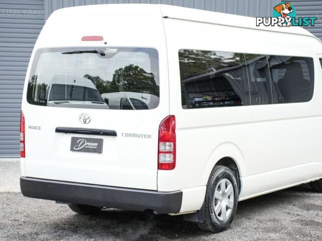 2018 TOYOTA HIACE KDH223R COMMUTER BUS HIGH ROOF SUPER LWB 14ST 4DR AUTO 4SP 3.0DT  VAN