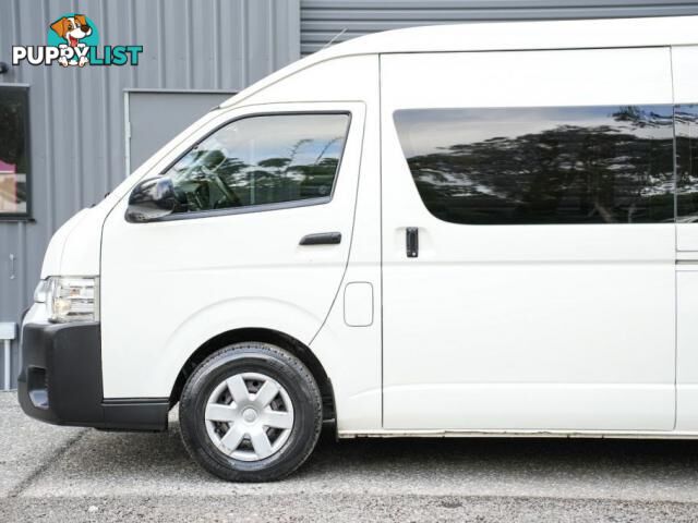 2018 TOYOTA HIACE KDH223R COMMUTER BUS HIGH ROOF SUPER LWB 14ST 4DR AUTO 4SP 3.0DT  VAN