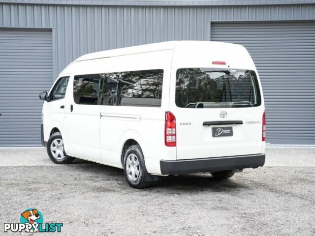 2018 TOYOTA HIACE KDH223R COMMUTER BUS HIGH ROOF SUPER LWB 14ST 4DR AUTO 4SP 3.0DT  VAN