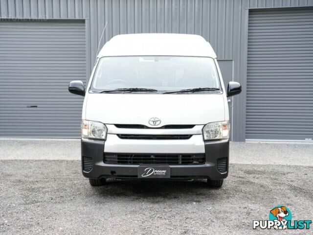 2018 TOYOTA HIACE KDH223R COMMUTER BUS HIGH ROOF SUPER LWB 14ST 4DR AUTO 4SP 3.0DT  VAN