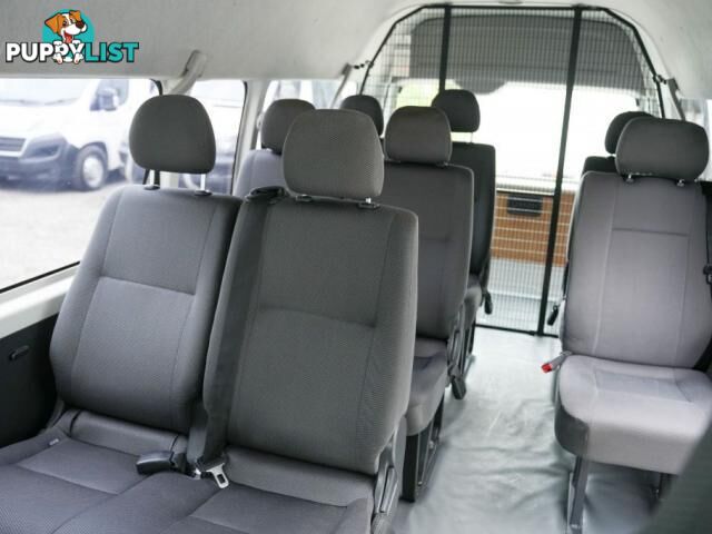 2018 TOYOTA HIACE KDH223R COMMUTER BUS HIGH ROOF SUPER LWB 14ST 4DR AUTO 4SP 3.0DT  VAN