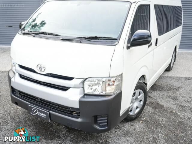2018 TOYOTA HIACE KDH223R COMMUTER BUS HIGH ROOF SUPER LWB 14ST 4DR AUTO 4SP 3.0DT  VAN