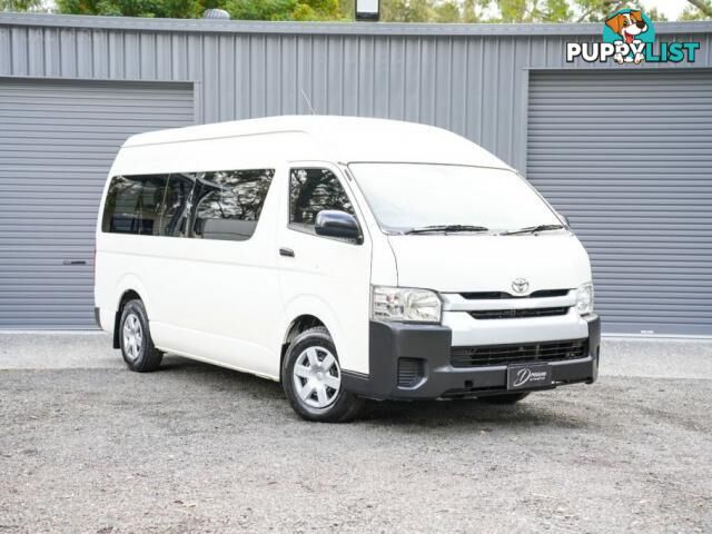 2018 TOYOTA HIACE KDH223R COMMUTER BUS HIGH ROOF SUPER LWB 14ST 4DR AUTO 4SP 3.0DT  VAN