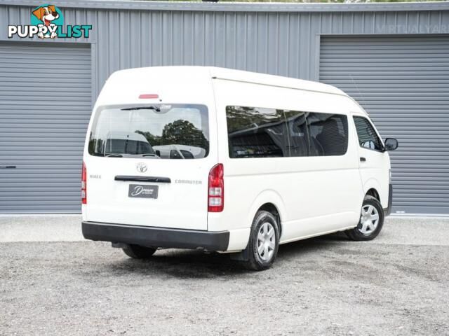 2018 TOYOTA HIACE KDH223R COMMUTER BUS HIGH ROOF SUPER LWB 14ST 4DR AUTO 4SP 3.0DT  VAN