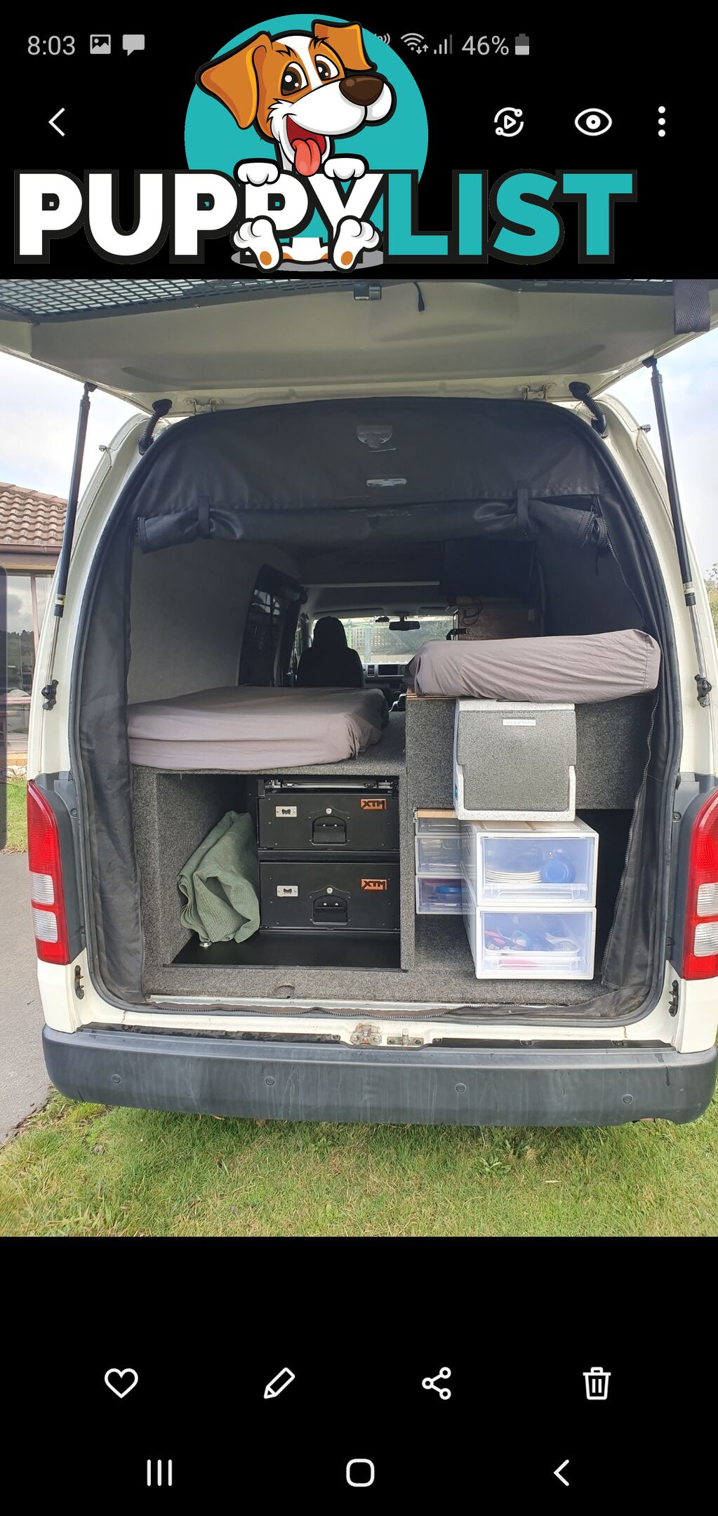 2016 Toyota Hiace campervan