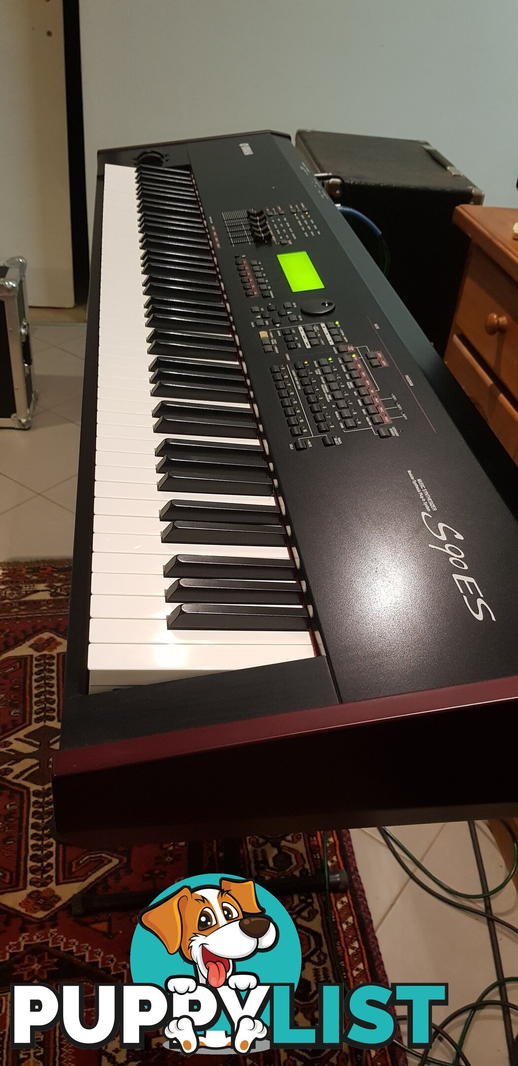 Yamaha S90 ES stage piano/synth with custom flight case and free delivery
