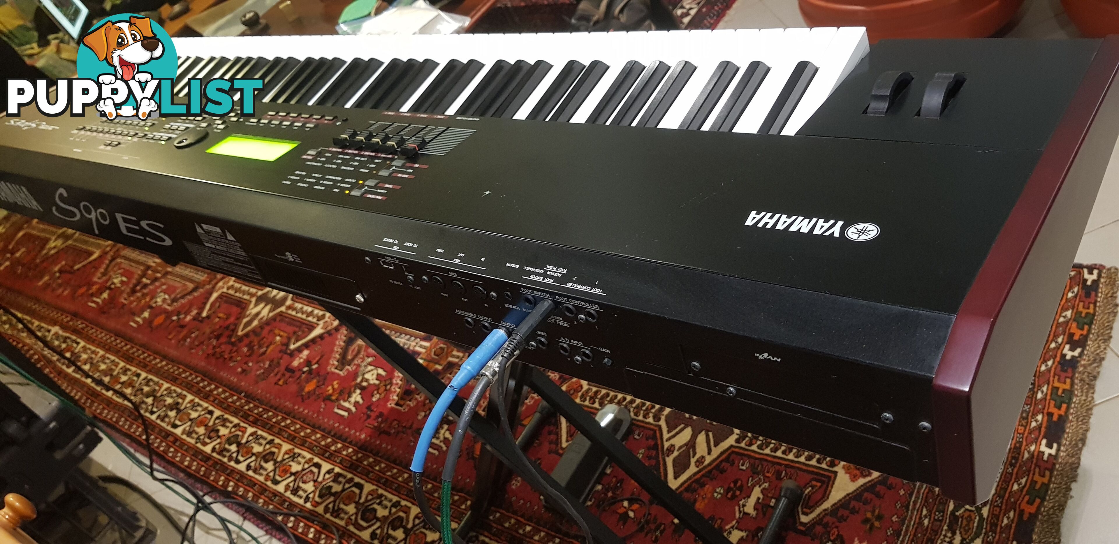 Yamaha S90 ES stage piano/synth with custom flight case and free delivery