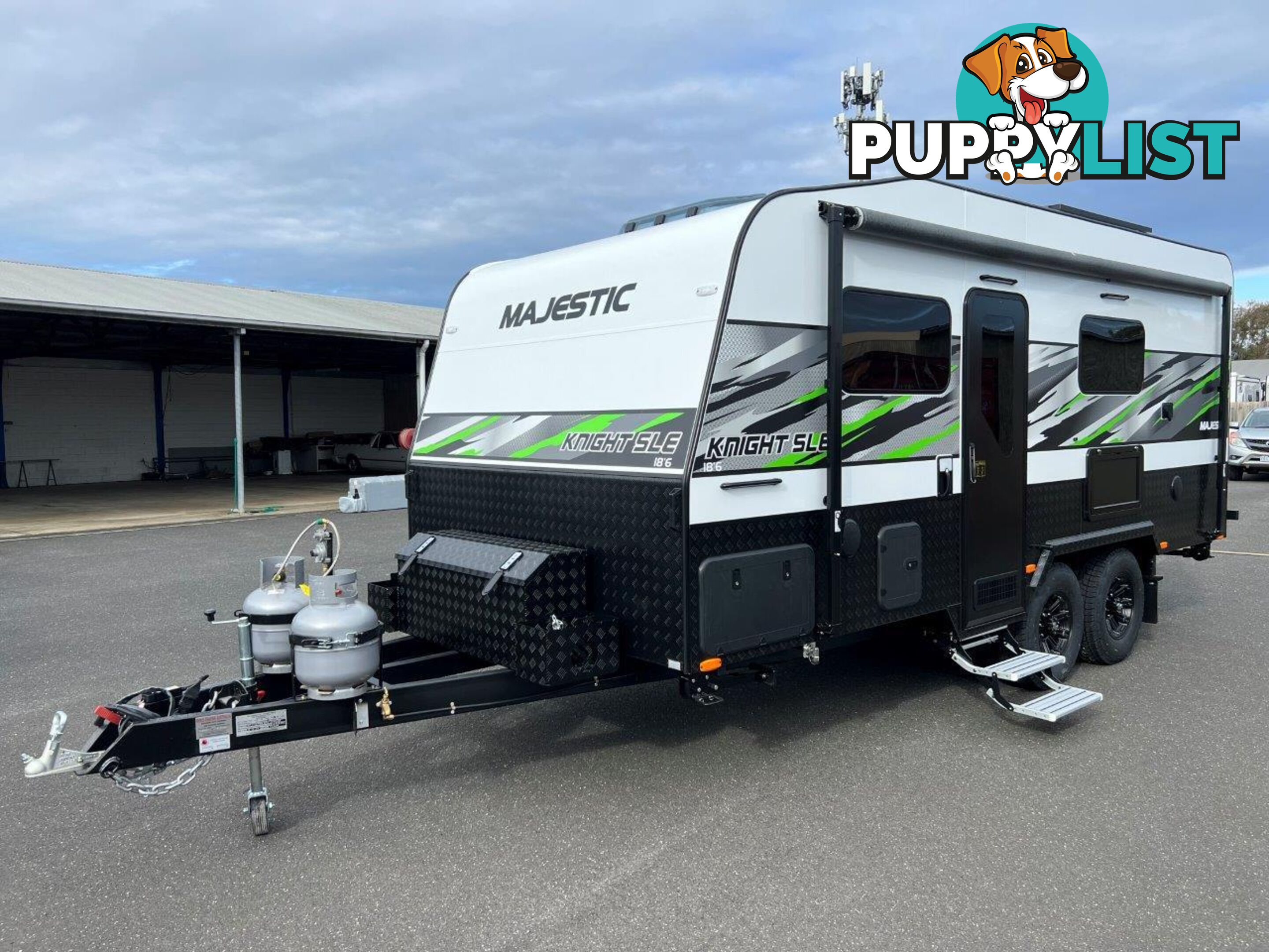 2024 MAJESTIC KNIGHT SLE 186 CARAVAN WITH SINGLE BEDS