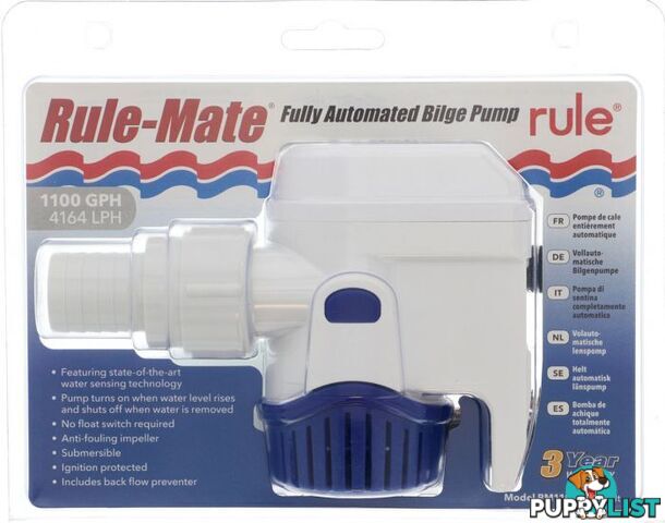 RULE RULEMATE 800GPH AUTOMATIC BILGE PUMP