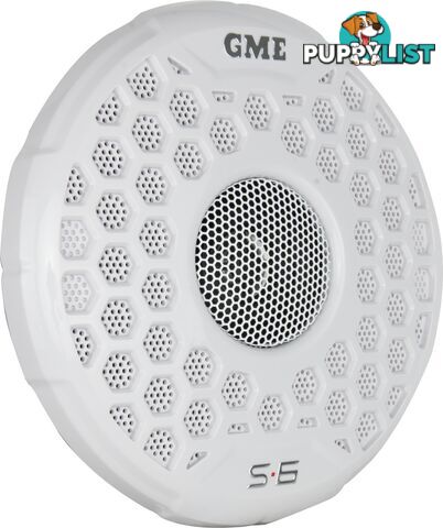 GME GS600 140 WATT IP54 MARINE FLUSH MOUNT SPEAKERS - WHITE