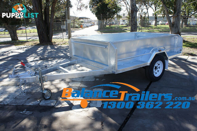 8×5 HEAVY DUTY SINGLE AXLE BOX TRAILER WITH BRAKE & 500MM SIDE ATM 1400KG