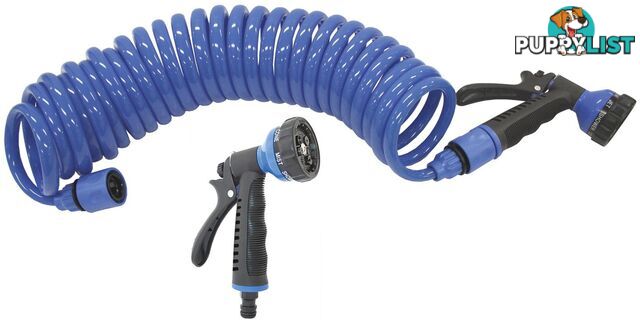 COILED HOSE WITH GUN - STANDARD