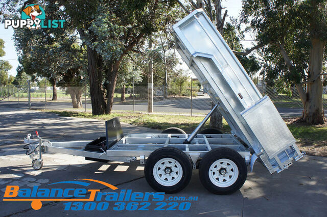 9X5 GALVANISED HYDRAULIC TANDEM TIPPER TRAILER ATM 3500KG