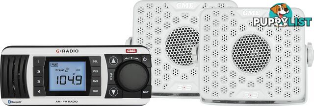 GME GR300BTWEP BLUETOOTH AM/FM MARINE STEREO - ENTERTAINMENT PACK