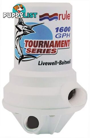 RULE TOURNAMENT SERIES 1600 DUAL PORT LIVEWELL PUMP