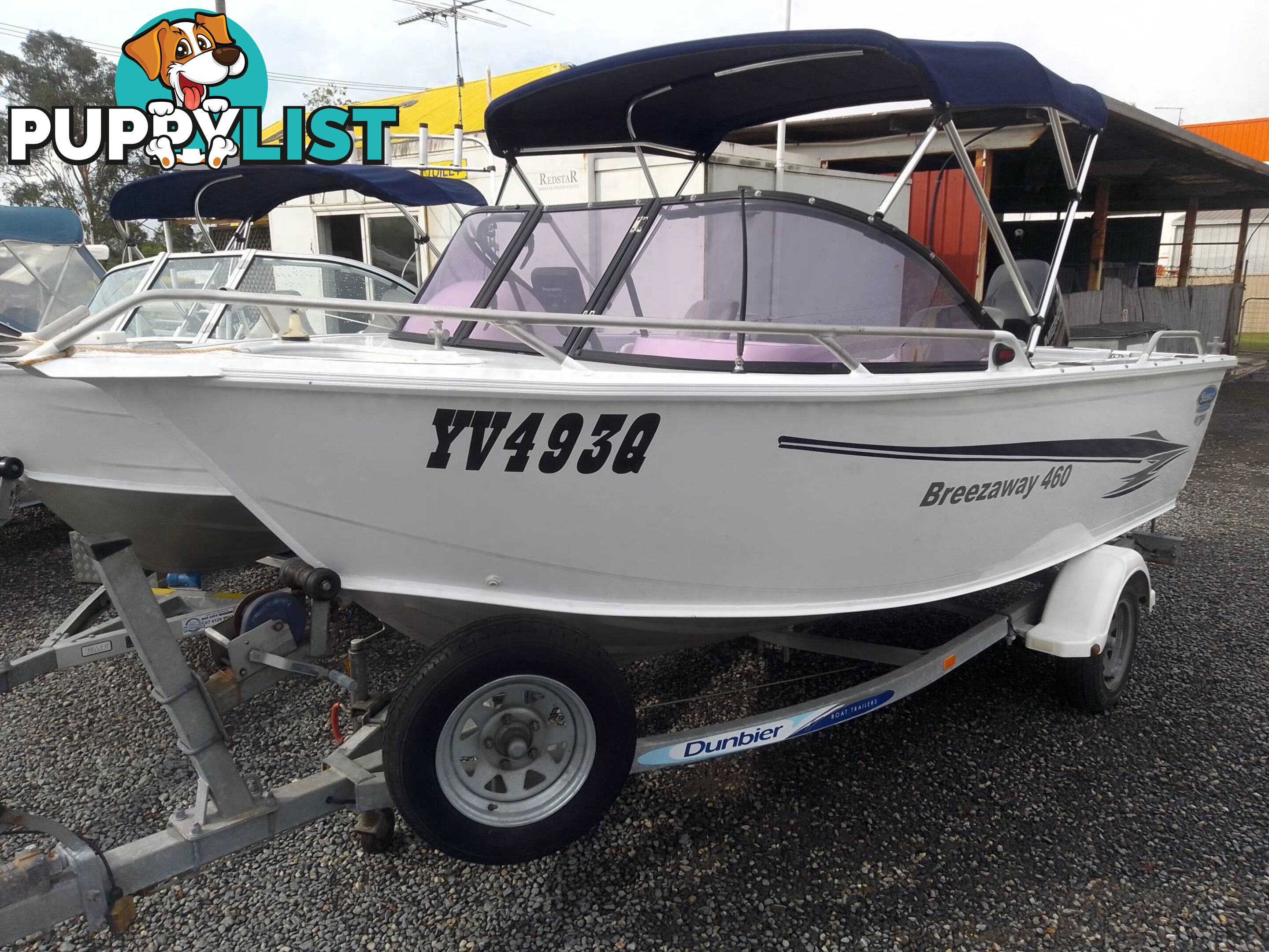 2017 STESSCO BREEZAWAY 4.6M RUNABOUT WITH 60HP MERCURY 4 STROKE AND TRAILER