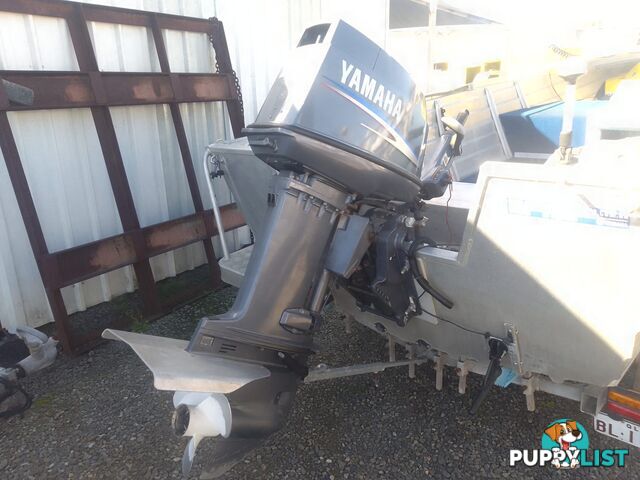USED SEAJAY MAGNUM 4.35M OPEN DINGHY WITH A 2012 40HP YAMAHA OUTBOARD ON A 2002 REDCO SINGLE AXLE BOAT TRAILER