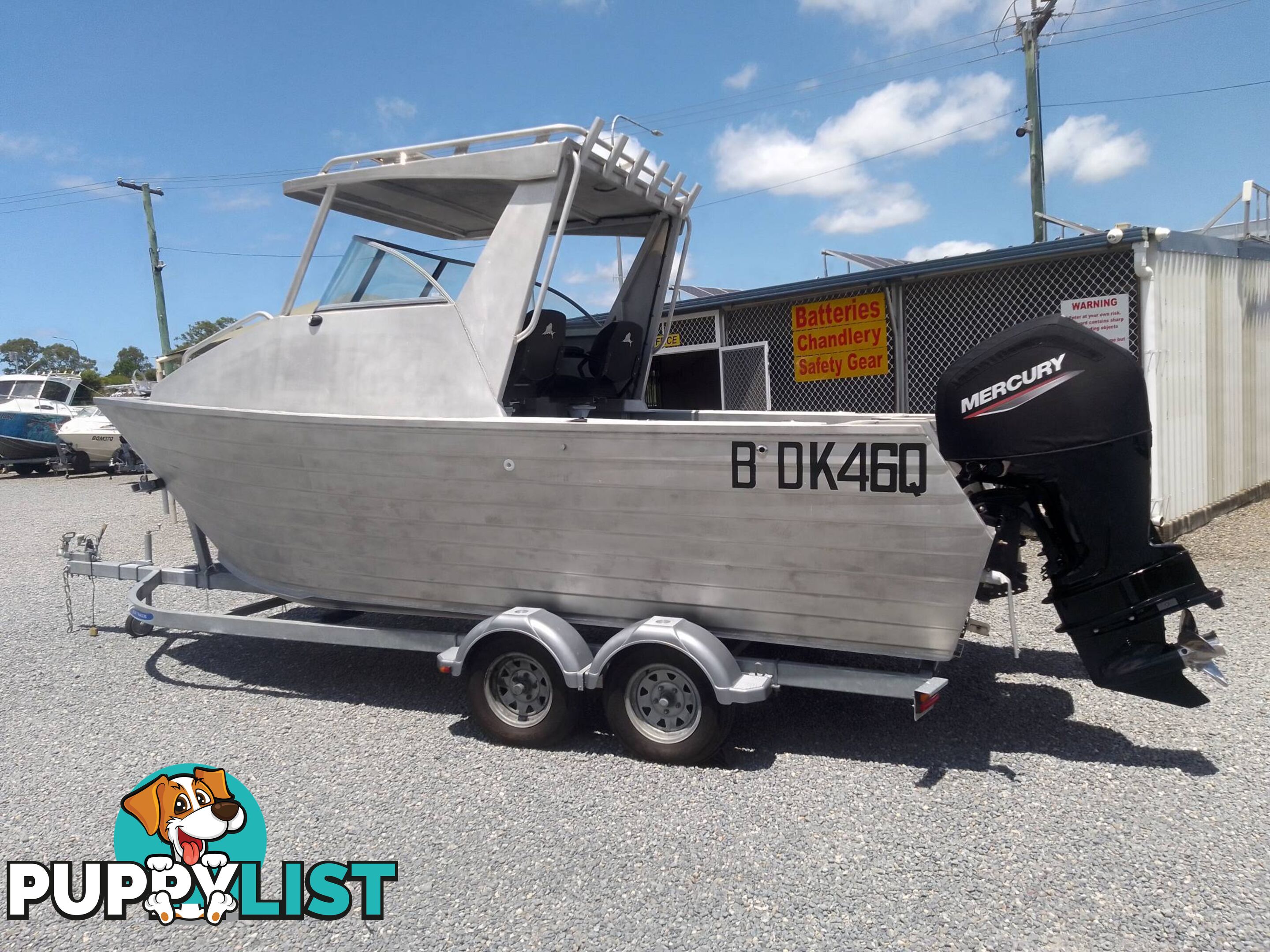 MAKO CRAFT 540 SHARK CAT-TWIN 90HP MERCURY 4 STROKE OUTBOARDS AND TRAILER