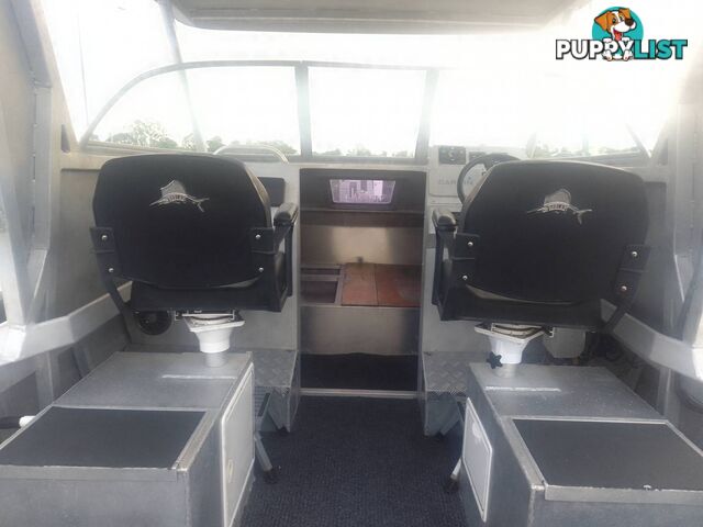 MAKO CRAFT 540 SHARK CAT-TWIN 90HP MERCURY 4 STROKE OUTBOARDS AND TRAILER