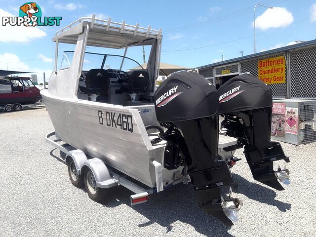 MAKO CRAFT 540 SHARK CAT-TWIN 90HP MERCURY 4 STROKE OUTBOARDS AND TRAILER