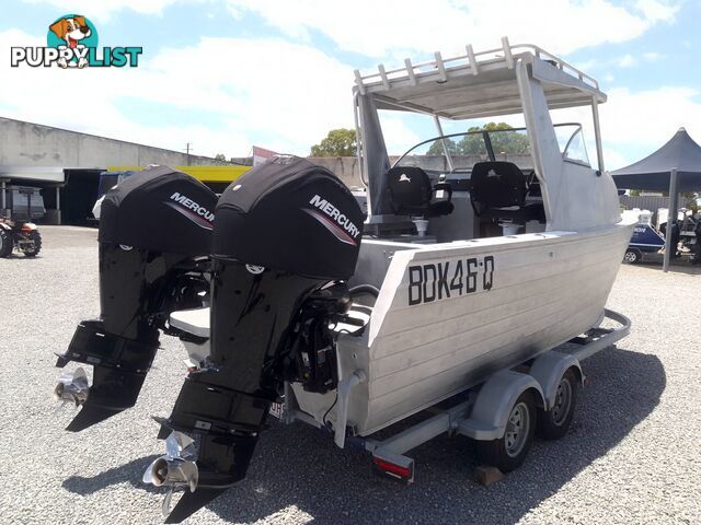 MAKO CRAFT 540 SHARK CAT-TWIN 90HP MERCURY 4 STROKE OUTBOARDS AND TRAILER