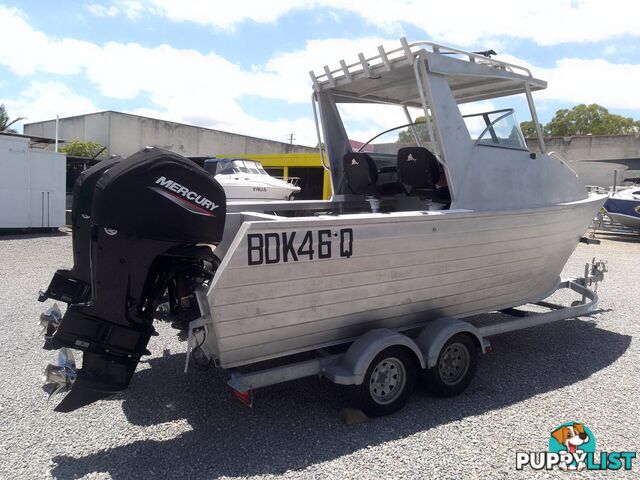 MAKO CRAFT 540 SHARK CAT-TWIN 90HP MERCURY 4 STROKE OUTBOARDS AND TRAILER