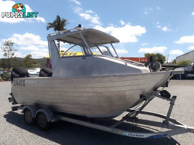 MAKO CRAFT 540 SHARK CAT-TWIN 90HP MERCURY 4 STROKE OUTBOARDS AND TRAILER