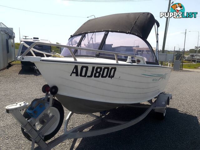 SEA JAY 435 CLASSIC 4.5M RUNABOUT-40HP HONDA 4 STROKE OUTBOARD AND TRAILER