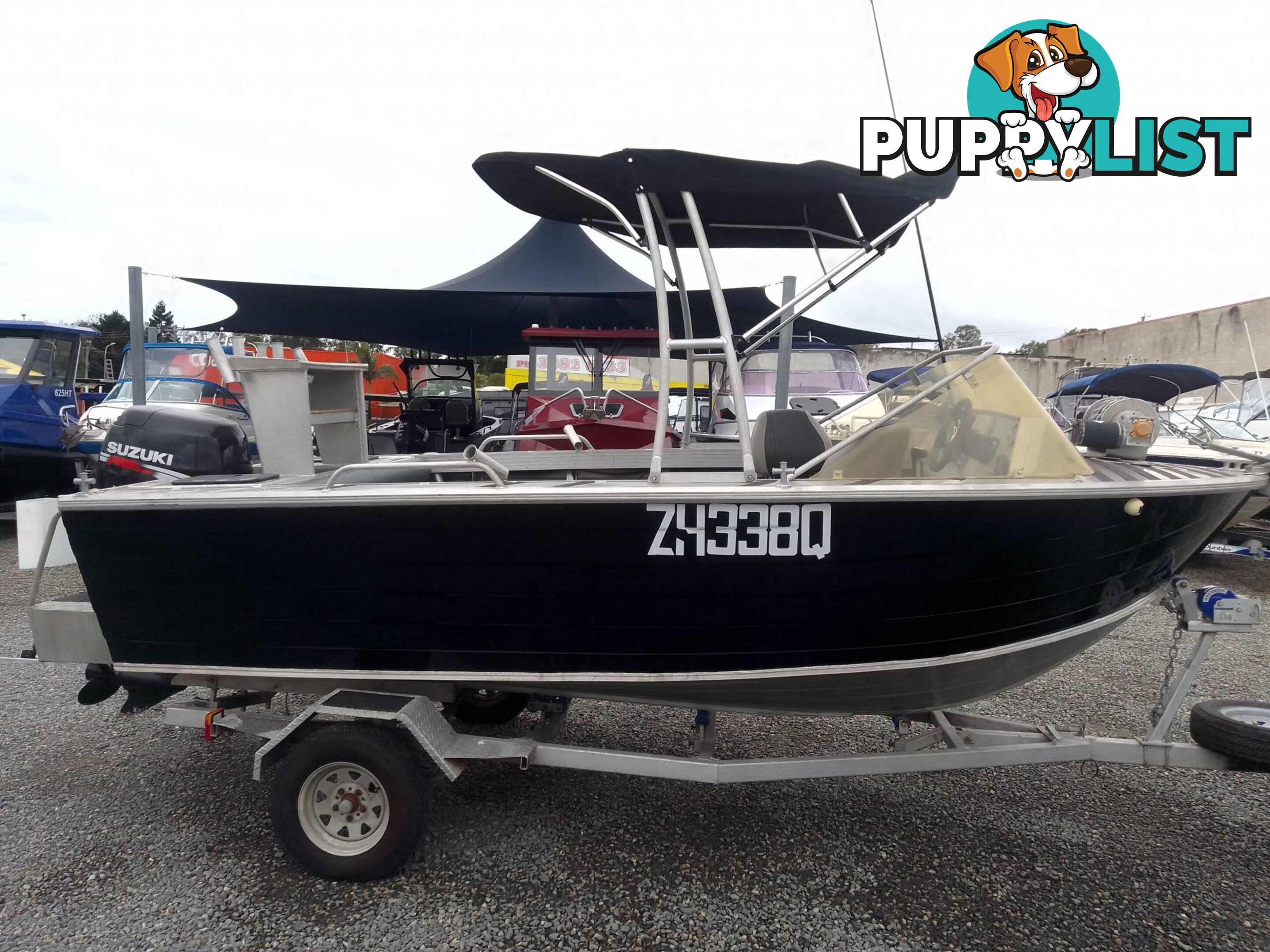 CUSTOM ALLOY 530 RUNABOUT-SUZUKI 115HP 4 STROKE AND TRAILER