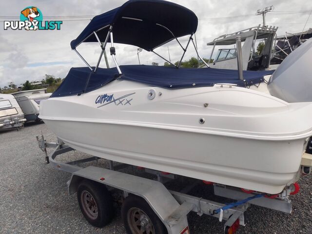 USED 2006 CLIFTON BOWRIDER 5.7MTRS WITH 135HP MARINER OUTBOARD WITH TRAILER