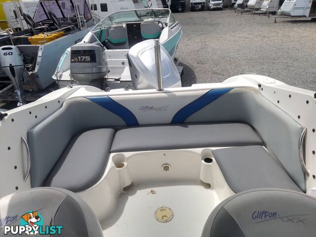 USED 2006 CLIFTON BOWRIDER 5.7MTRS WITH 135HP MARINER OUTBOARD WITH TRAILER