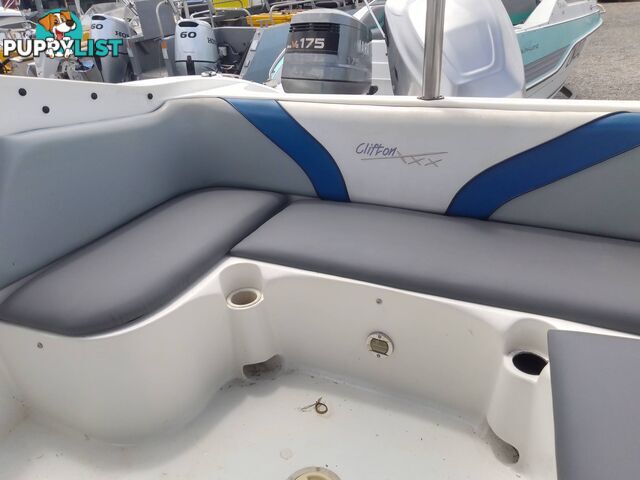 USED 2006 CLIFTON BOWRIDER 5.7MTRS WITH 135HP MARINER OUTBOARD WITH TRAILER