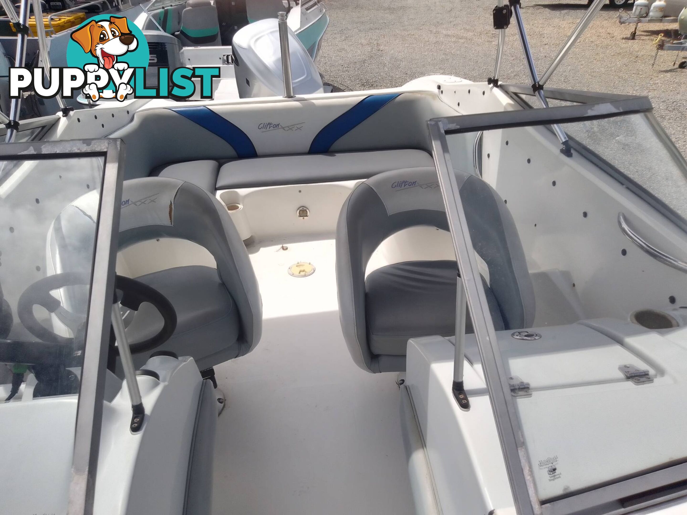 USED 2006 CLIFTON BOWRIDER 5.7MTRS WITH 135HP MARINER OUTBOARD WITH TRAILER