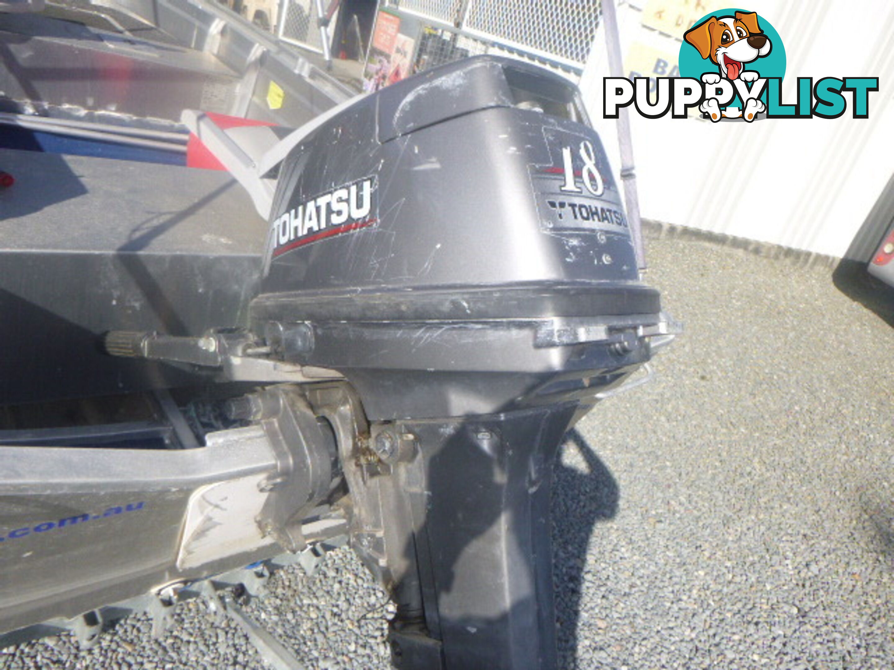 STESSCO TRIPPER 349 -18HP TOHATSU OUTBOARD & TRAILER