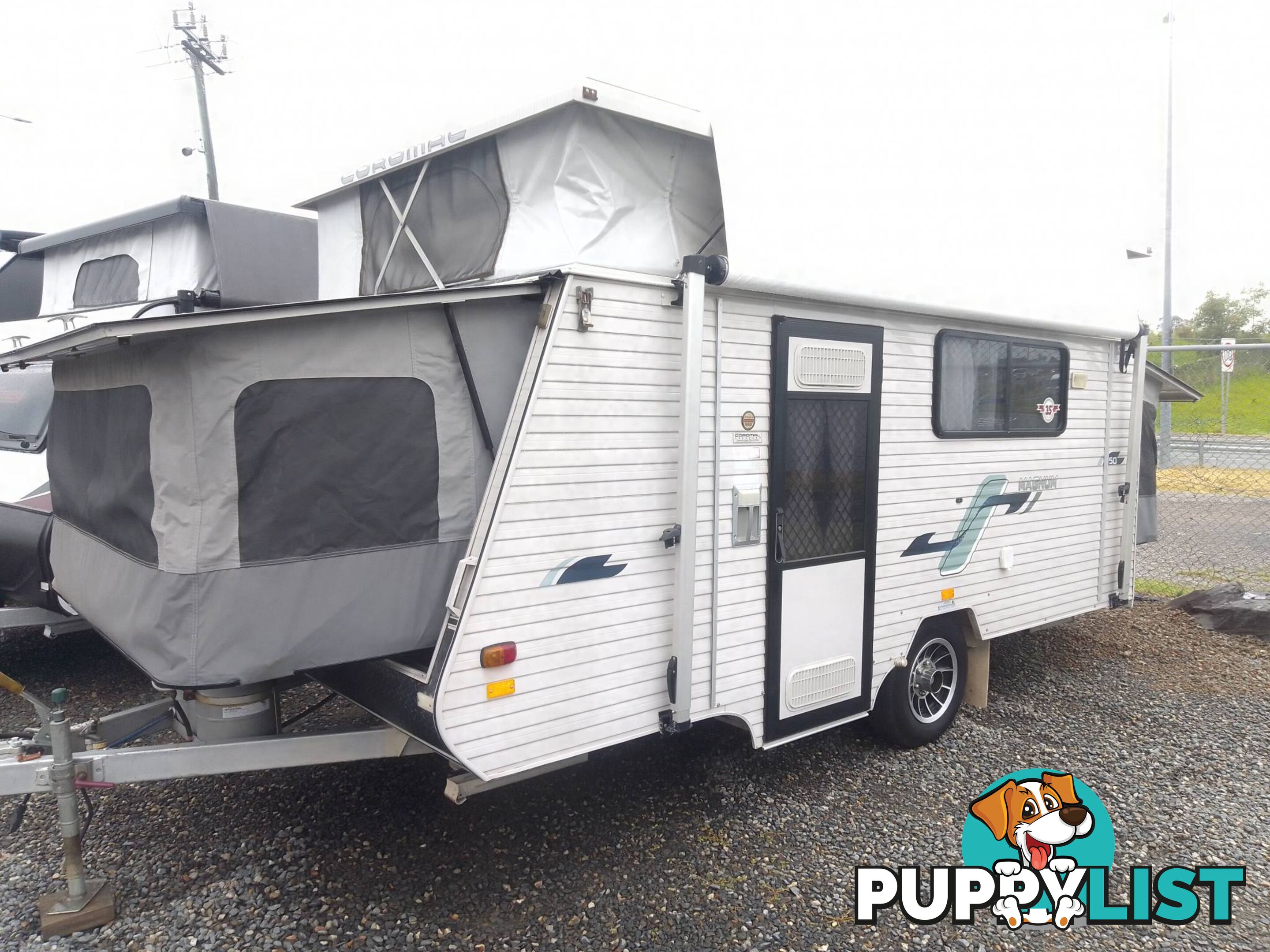 2011 COROMAL MAGNUM 450 TRANFORMA 15FT POPTOP CARAVAN