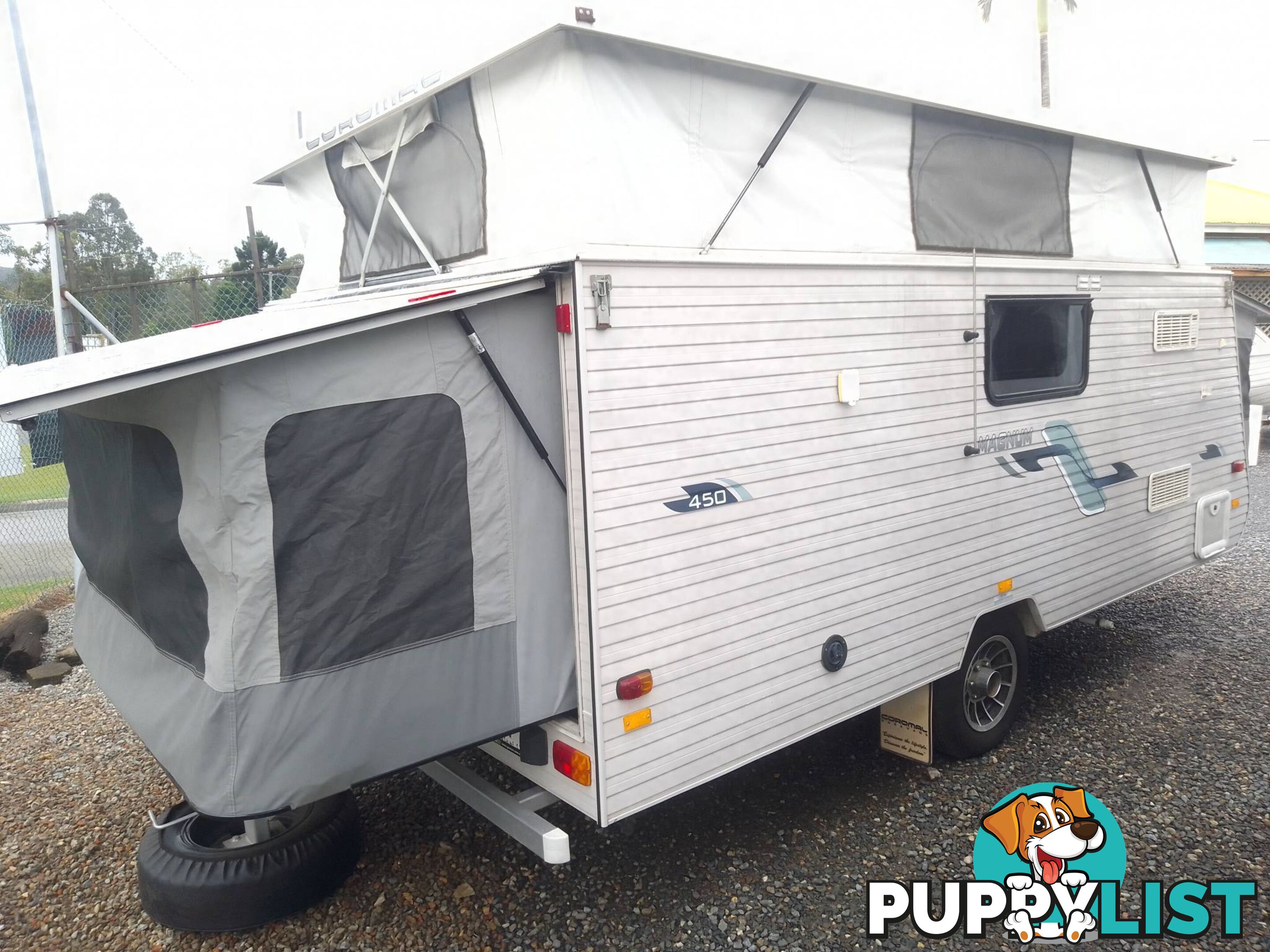 2011 COROMAL MAGNUM 450 TRANFORMA 15FT POPTOP CARAVAN