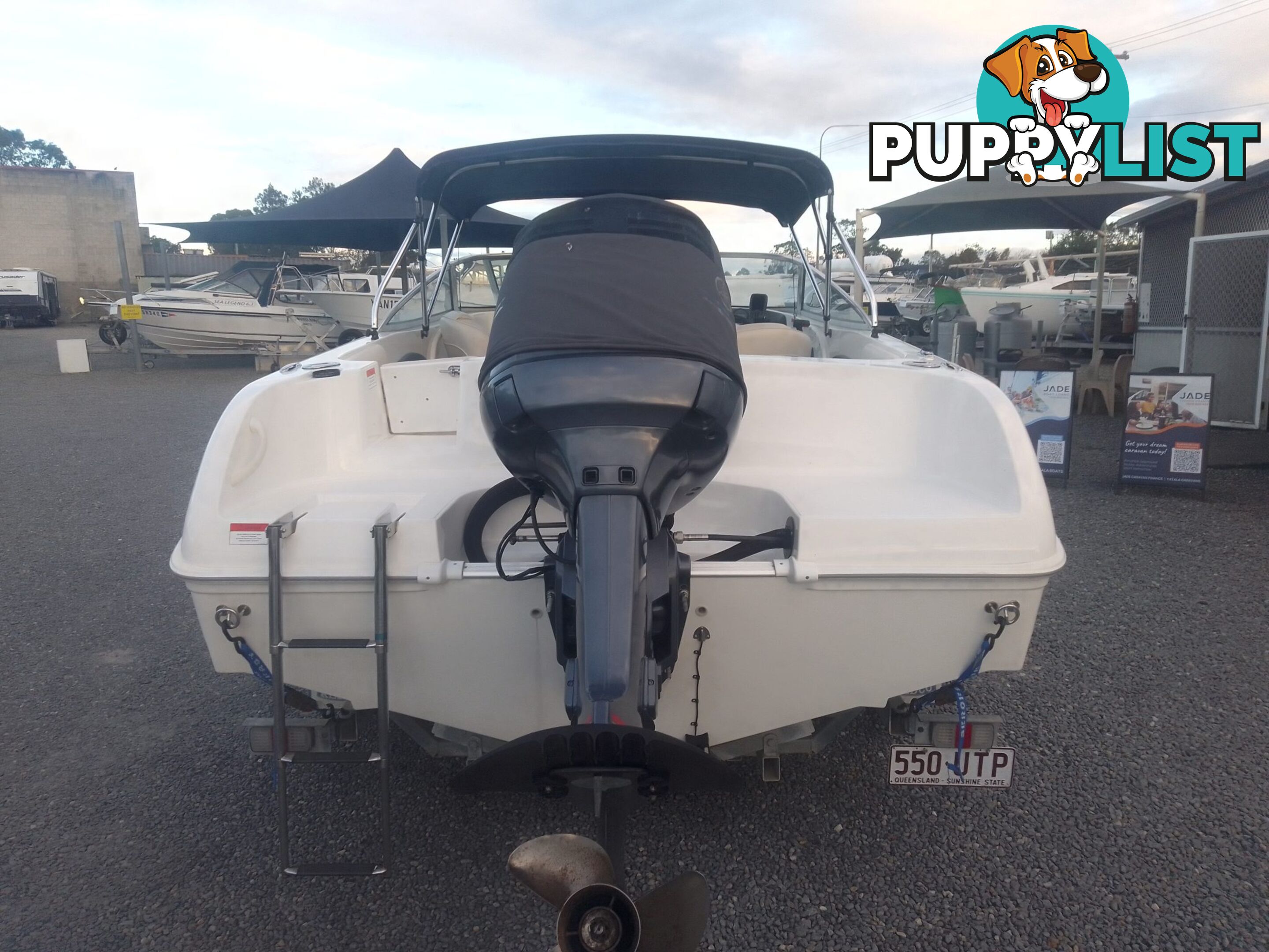 USED 2006 CRUISE CRAFT RESORT 55 BOWRIDER ON A 2005 REDCO TRAILER WITH A 2005 MODEL 150HP YAMAHA OUTBOARD.