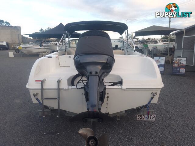 USED 2006 CRUISE CRAFT RESORT 55 BOWRIDER ON A 2005 REDCO TRAILER WITH A 2005 MODEL 150HP YAMAHA OUTBOARD.